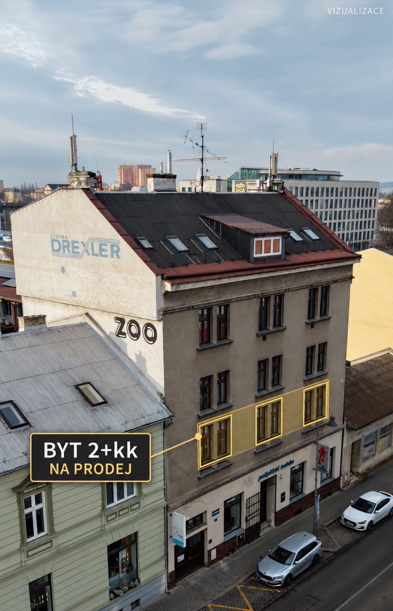 Byt 2+kk, 38 m² — Ostrava, ul. Poděbradova — foto 2